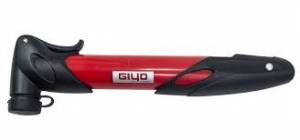 Насос GIYO телескоп.ручка, авто/вело, пластик (красный)